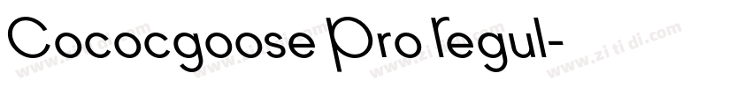 Cococgoose Pro Regul字体转换
